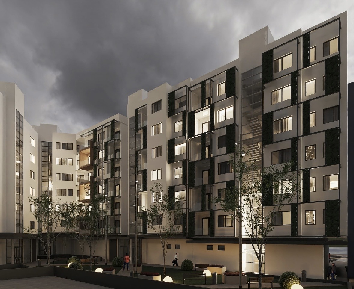 Afija Residence courtyard facade